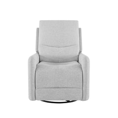 Dublin 30" Swivel Power Recliner Arm Chair Heathered Light Gray Polyester