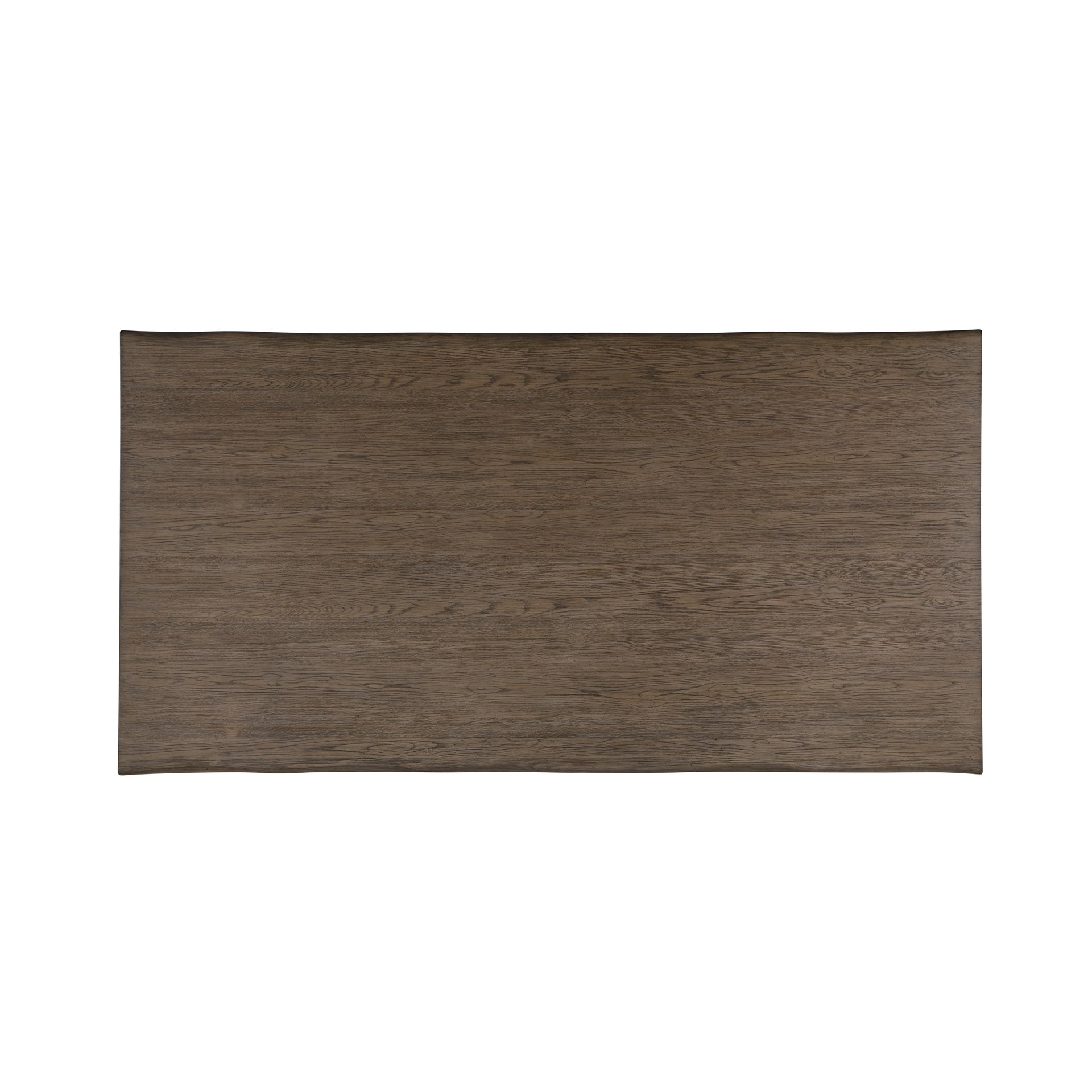 Black and Oak Finish Contemporary Dining Table 1pc Metal Base Wooden Furniture