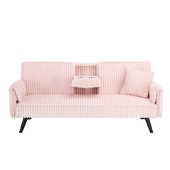Minimalist style, straight-line corduroy sofa suitable for sitting and lying in the living room and bedroom