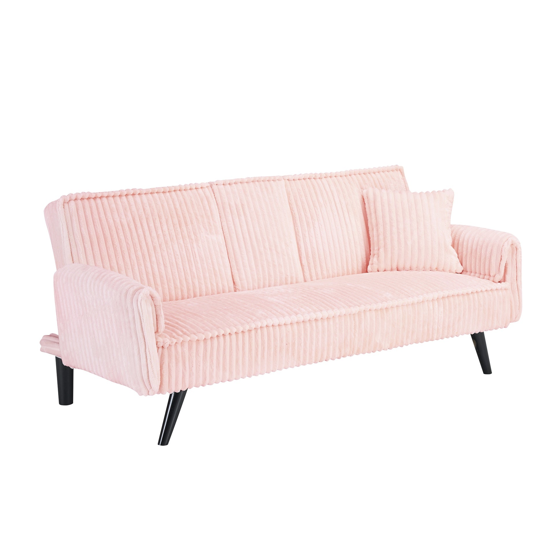 Minimalist style, straight-line corduroy sofa suitable for sitting and lying in the living room and bedroom