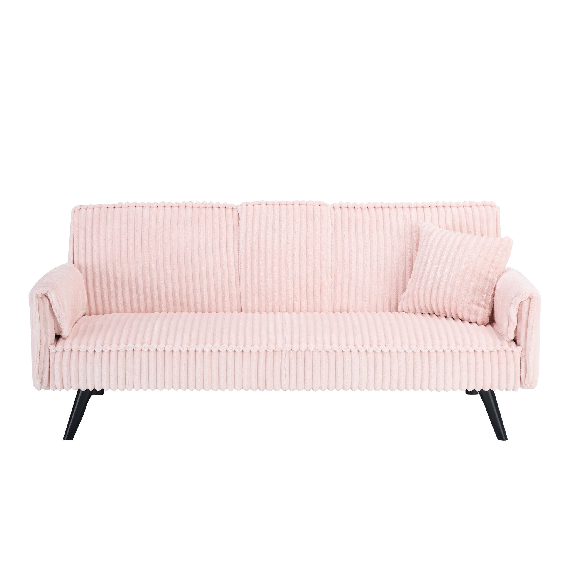 Minimalist style, straight-line corduroy sofa suitable for sitting and lying in the living room and bedroom
