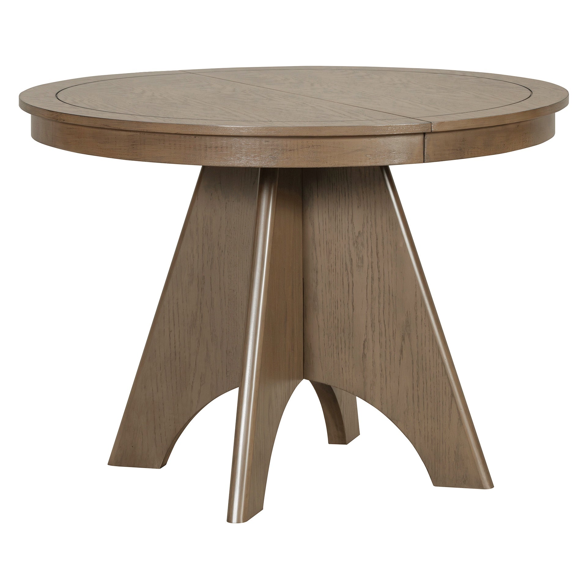 TREXM Vintage Extendable Dining Table for 4-6, 42 to 58-Inch Rustic Farmhouse Kitchen Table with Distressed Finish and Sturdy Crossed Legs (Espresso)