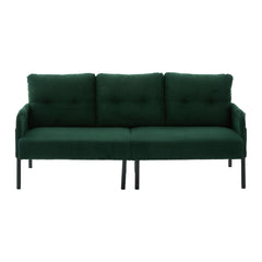 UNITED WE WIN Oversized Loveseat, Modern & Plush Double-seater Sofa, Corduroy Upholstered Couch, Cozy Bedroom Sofa with Metal Legs & Side Pockets, Ideal for Living Room, Bedroom, Dorm, Apartment