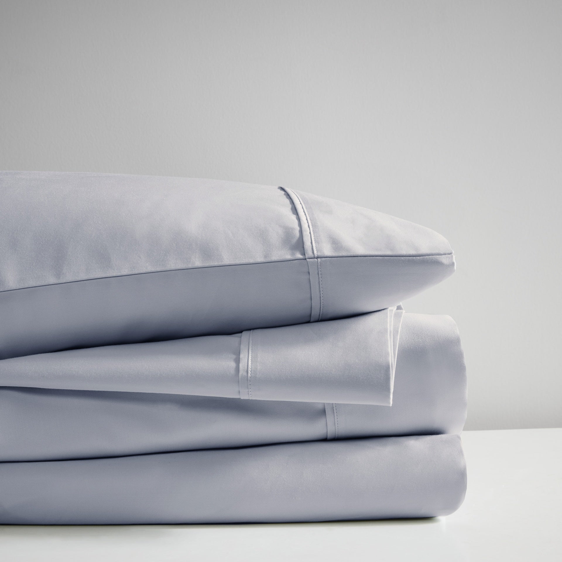 4-Piece Full Cooling Cotton Blend Sheet Set, Blue