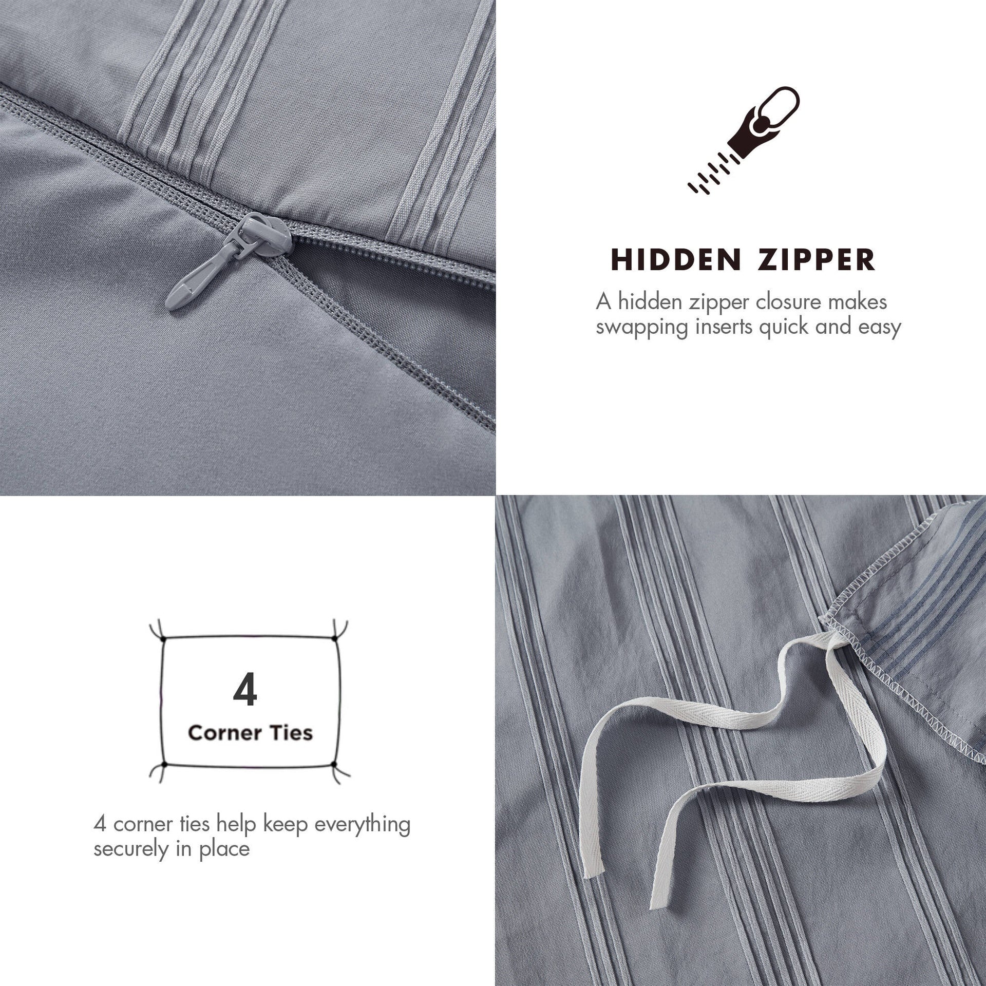 2-Piece Twin/Twin XL Woven Striped Duvet Set