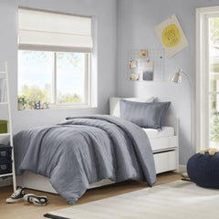 2-Piece Twin/Twin XL Woven Striped Duvet Set