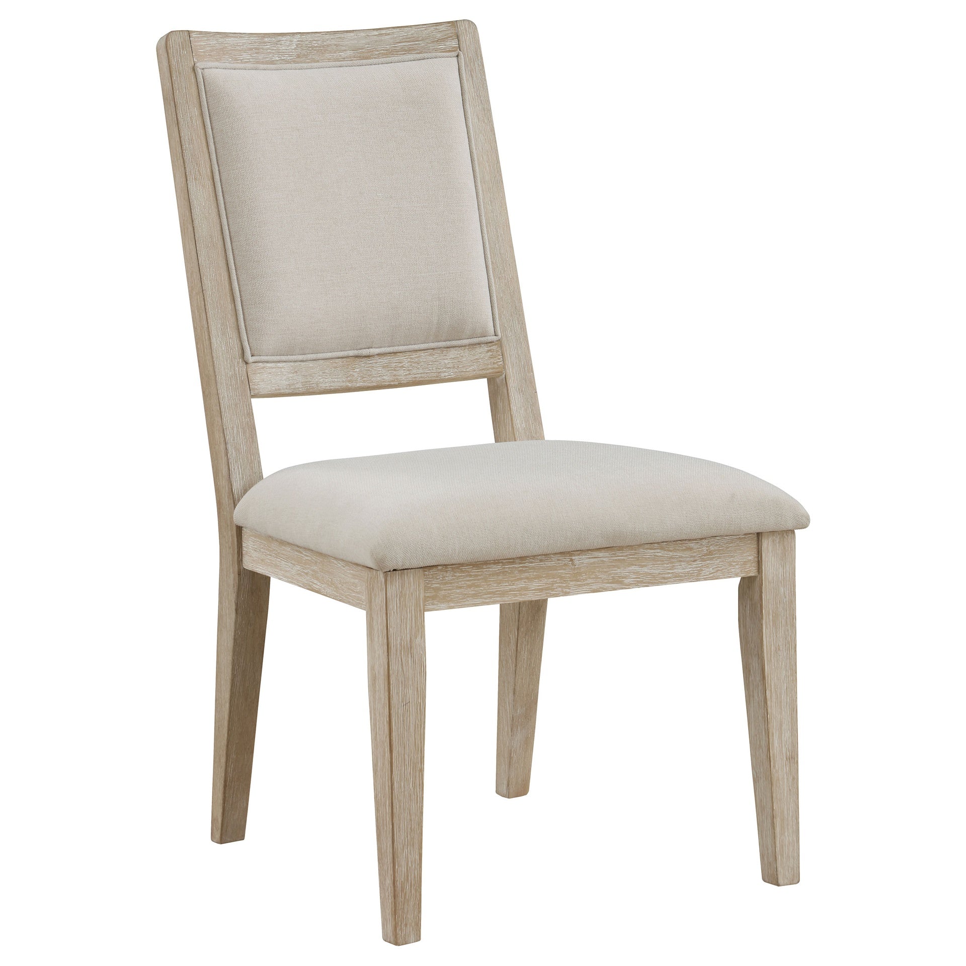 Verdugo White Washed Cushioned Dining Side Chair (Set of 2)