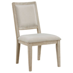 Verdugo White Washed Cushioned Dining Side Chair (Set of 2)