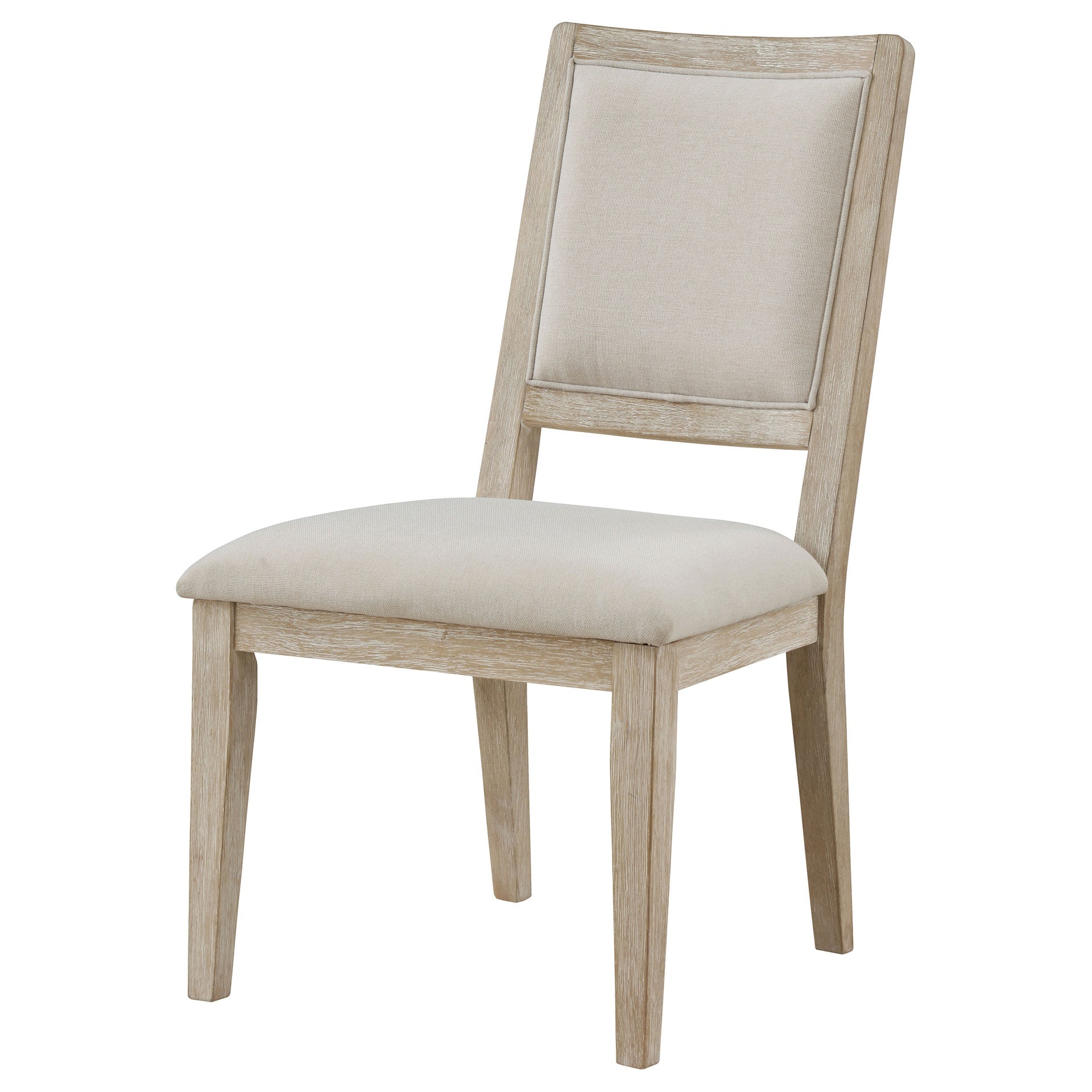 Verdugo White Washed Cushioned Dining Side Chair (Set of 2)