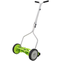 14in Push Lawn Mower, Push Reel Lawn Mower, Green Color