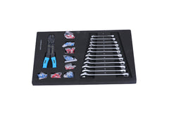 4-Drawer Rrolling Tool Box, 24.4" With 4 Wheels and Drawers With Tools, for Garage, Warehouse, Workshop, Shop,BLUE