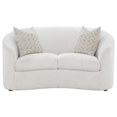 Rory Latte 2-piece Sloped Arms Living Room Set