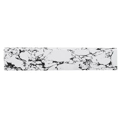 22-inch × 4-inch Bathroom Sink Side Splash, suitable for bathroom vanity sink top sizes, engineered marble stone side splash, Panda White.