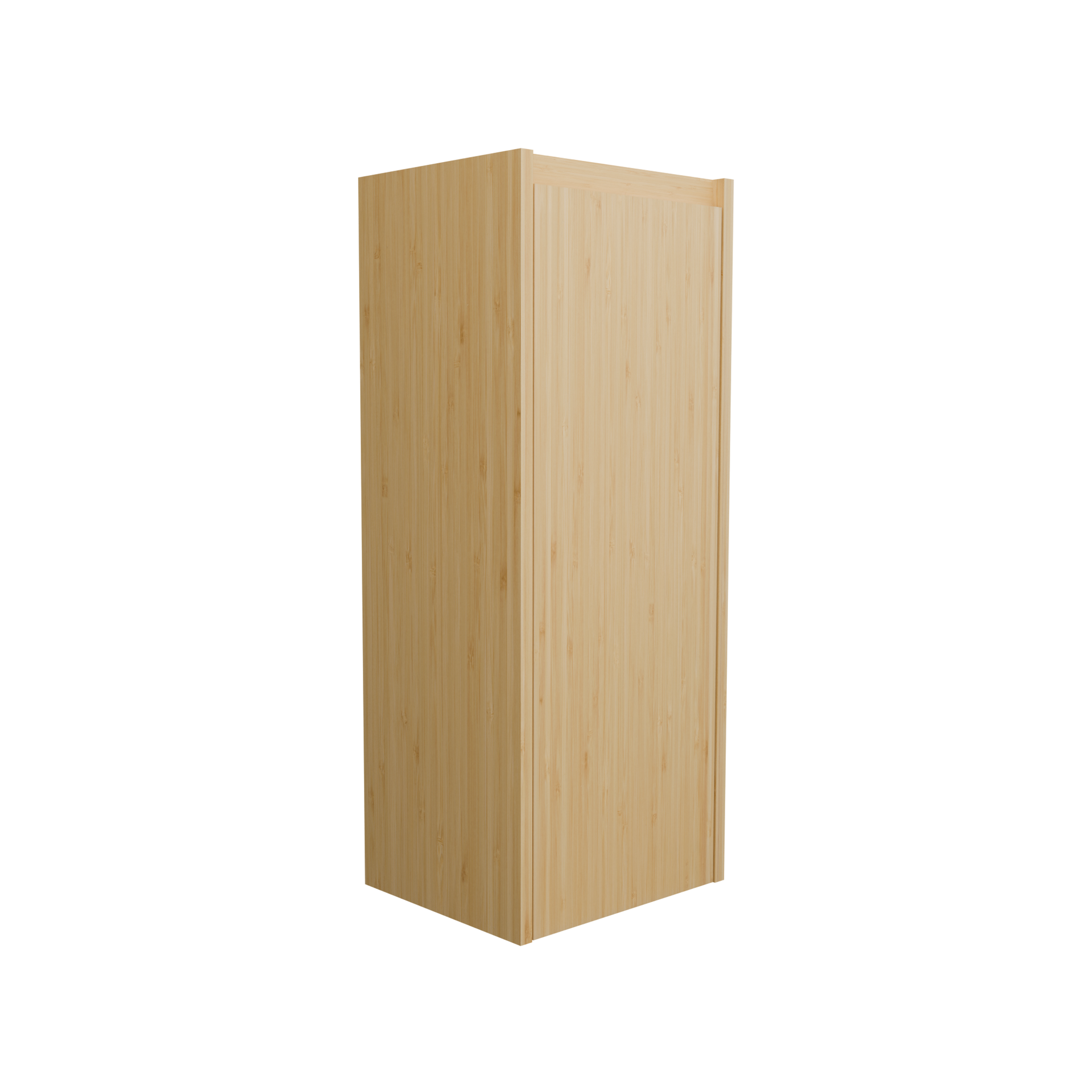 Bamboo side pressing process large capacity wall cabinet
