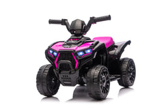 Ride On ATV, 6V Mini Off-Road Battery Powered Motorized Quad for Kids, Anti-Slip Wheels, RWD 4-Wheeler Electric Ride On Toy Car for Toddlers 3-5