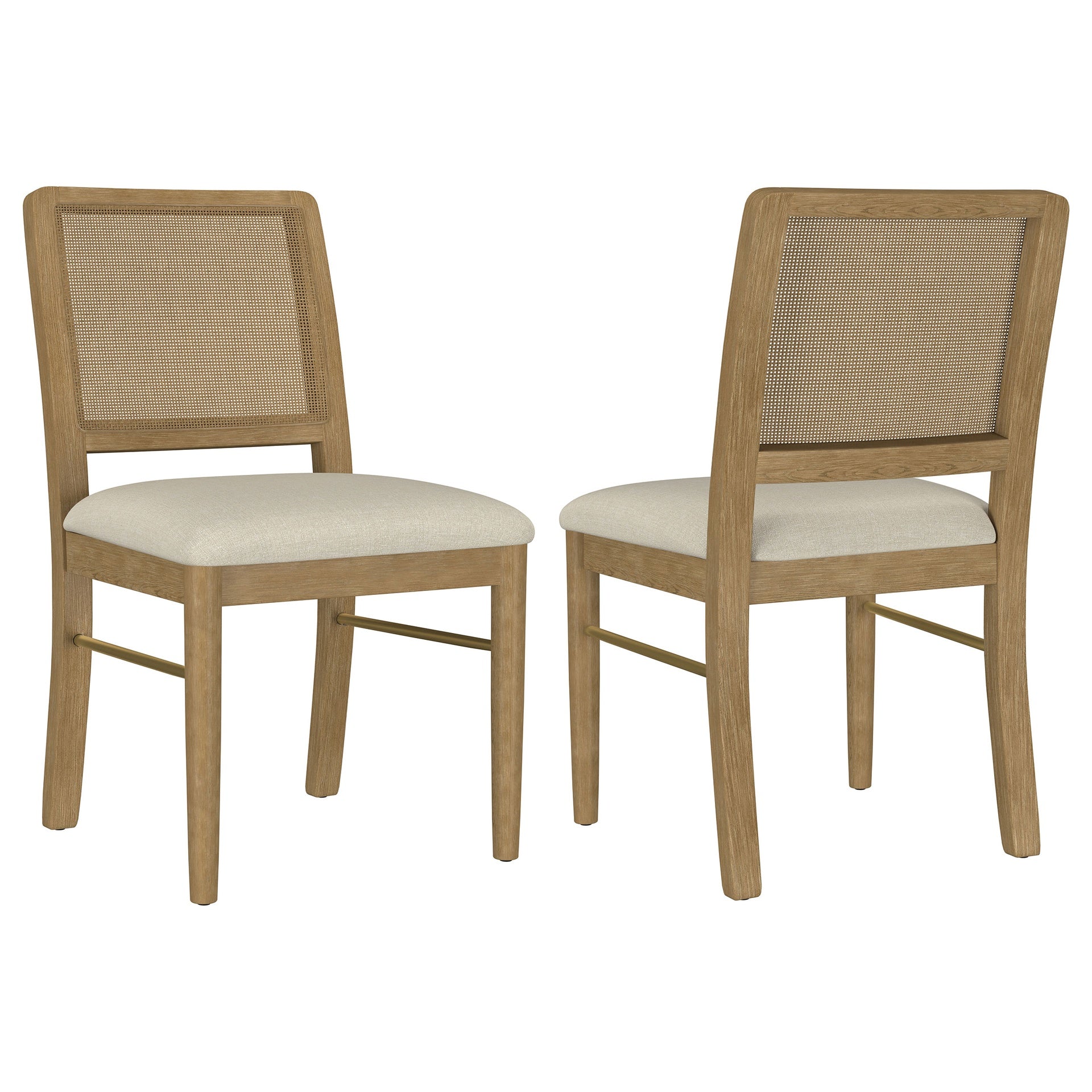 Benson Sand Wash Cane Dining Side Chair (Set of 2)