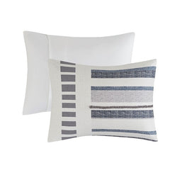 Full/Queen 3 Piece Cotton Printed Duvet Cover Set w/ trims
