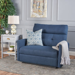 Reclining Loveseat, Leather Double Recliner Sofa, Wall Hugger Loveseat Recliner for Living Room, RV, Home