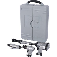 Air Tool and Accessories Kit, 71 Piece, Impact Wrench, Air Ratchet, Die Grinder, Aire Hammer, Hose Fittings, Storage Case