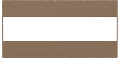 Heavy Duty Outdoor Clear Panel Curtain, 18 oz Waterproof PVC Polyester Curtain, Weather Resistant & Tearproof for Patios, Gazebos, Pergolas, Privacy Screen (8'H x 16'W, Brown)