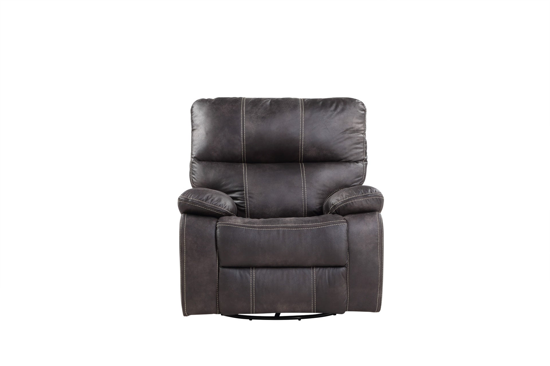 Gray Swivel Gliding Recliner