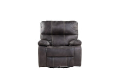 Gray Swivel Gliding Recliner