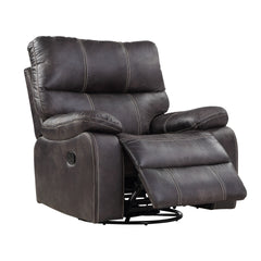 Gray Swivel Gliding Recliner