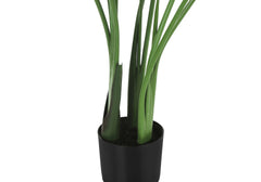 Artificial Plant, 44" Tall, Bird Of Paradise Tree, Indoor, Faux, Fake, Floor, Greenery, Potted, Decorative, Green Leaves, Black Pot