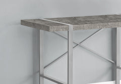 Computer Desk, Home Office, Laptop, 48"l, Work, Grey Concrete Laminate, Grey Metal, Contemporary, Modern