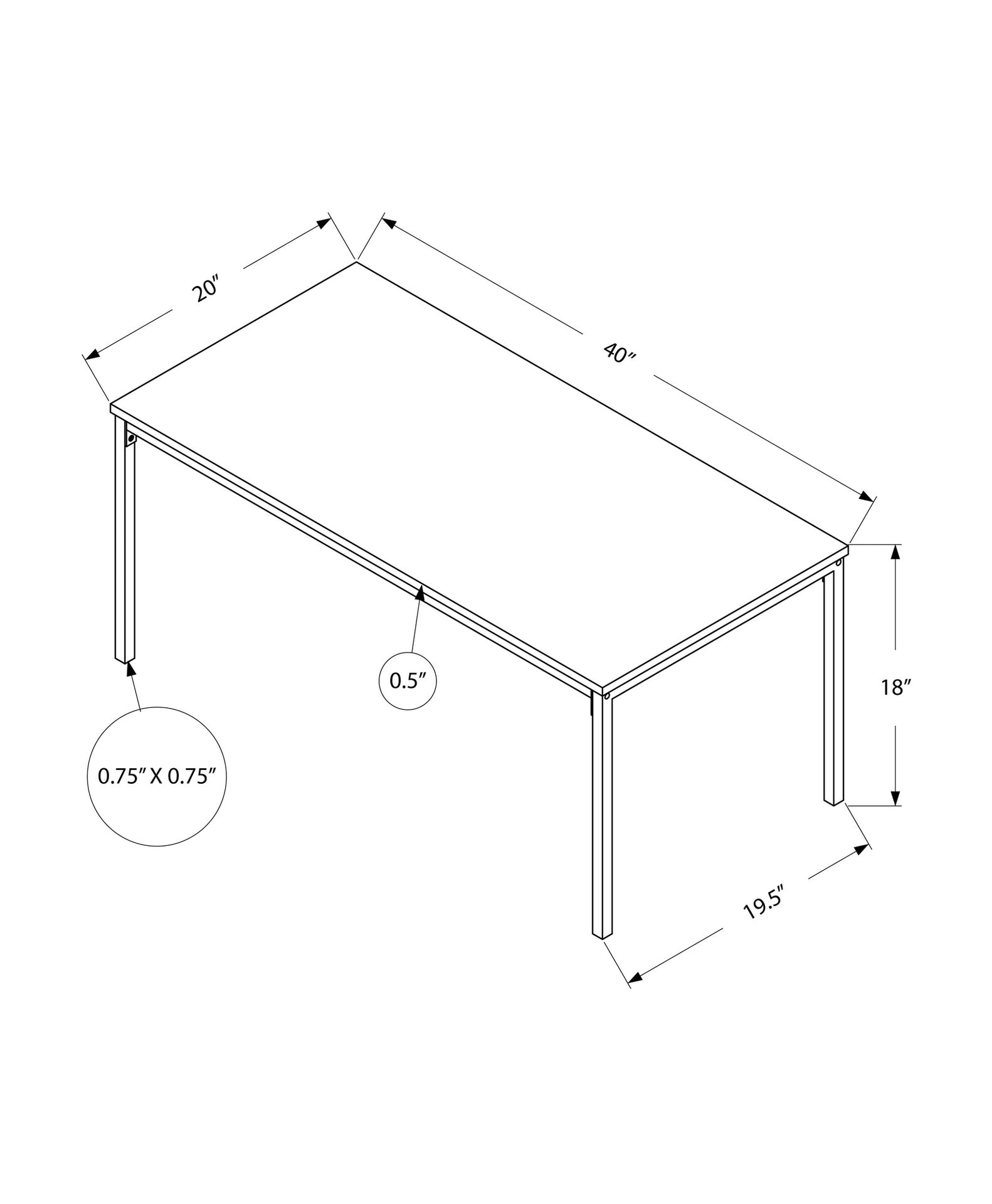 Coffee Table, Accent, Cocktail, Rectangular, Living Room, 40"l, Brown Laminate, Black Metal, Contemporary, Modern