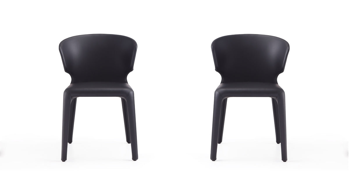 Dining Chair - Set of 2 in Black