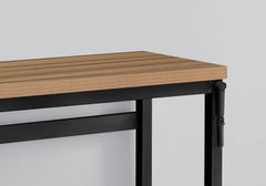 Computer Desk, Home Office, Standing, Adjustable, 48"l, Work, Laptop, Brown Laminate, Black Metal, Contemporary, Modern