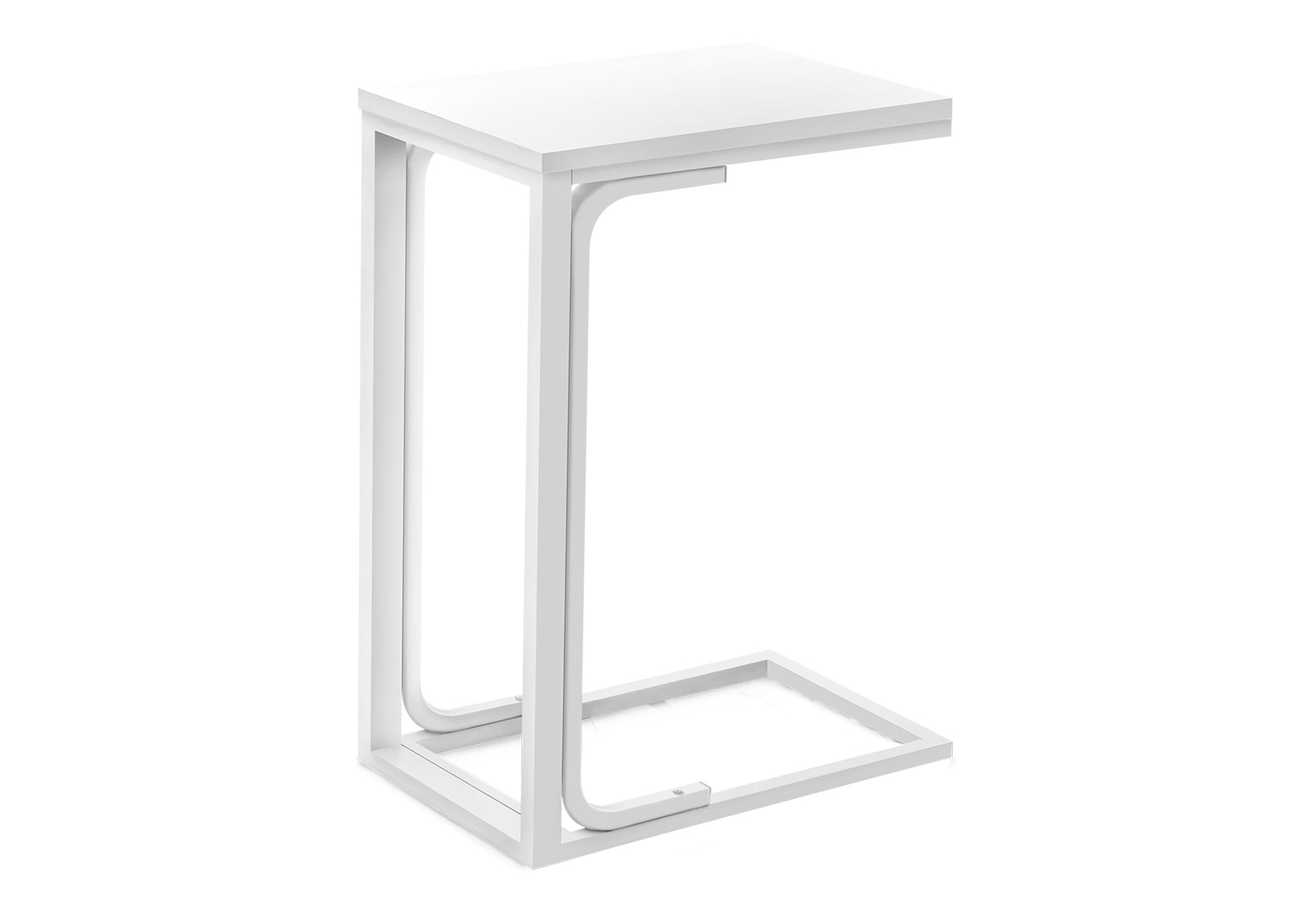 Accent Table, C-shaped, End, Side, Snack, Living Room, Bedroom, Contemporary, Modern