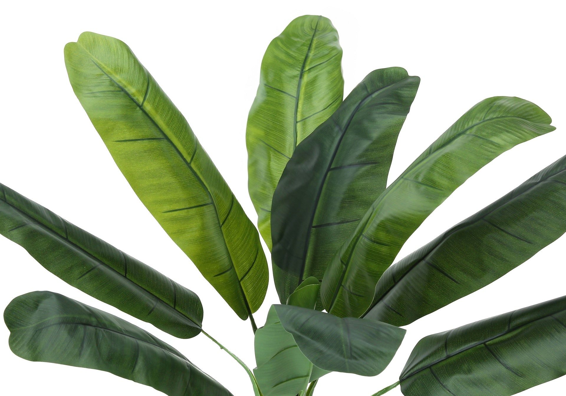 Artificial Plant, 43" Tall, Banana Tree, Indoor, Faux, Fake, Floor, Greenery, Potted, Real Touch, Decorative, Green Leaves, Black Pot