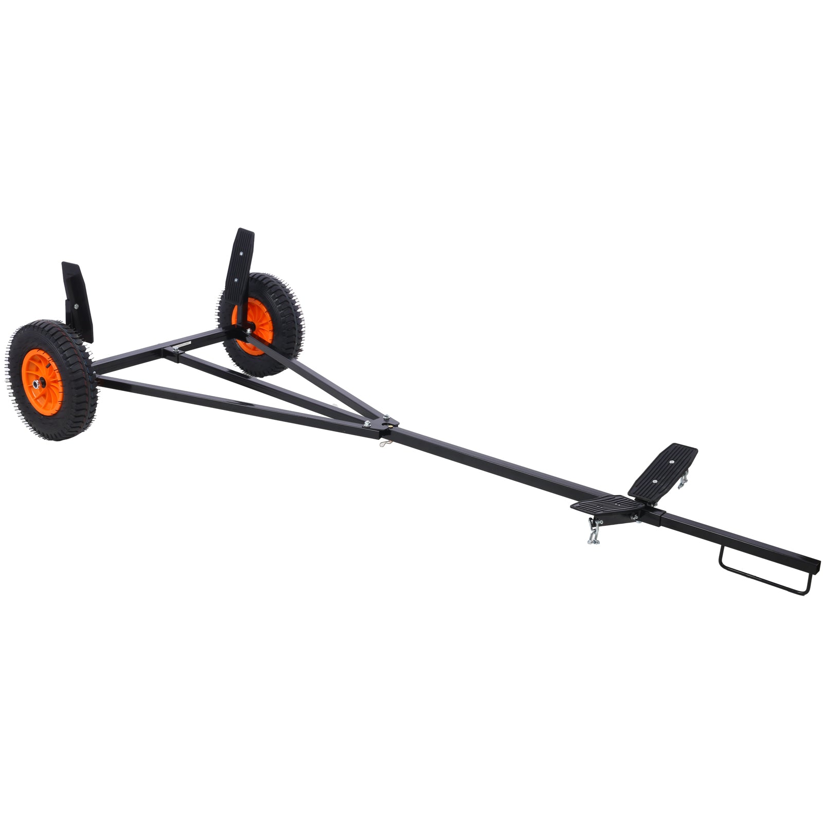 Boat Trailer Dolly, 420lbs Load Capacity, Carbon Steel Trailer Mover with 96''-116'' Adjustable Length, for Moving Kayak Motorboat Fishing Boat (420LBS)