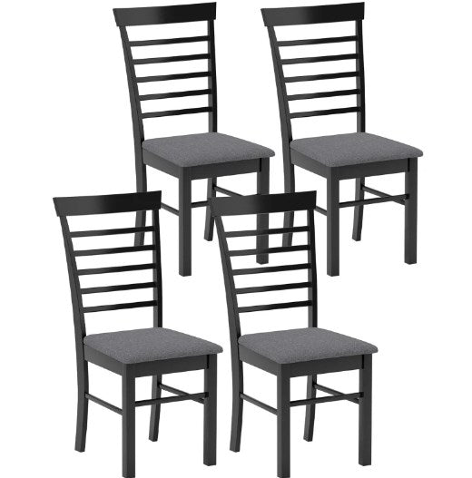 Upholstered Kitchen Chairs,Wooden Dining Chairs Set of 4