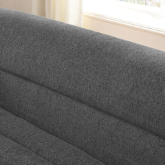 106" L-Shaped Modular Sectional Sofa with Chaise for Living Room, Chenille Upholstered Boneless Couches with Wave-Shaped Armrest, No Pillows Included