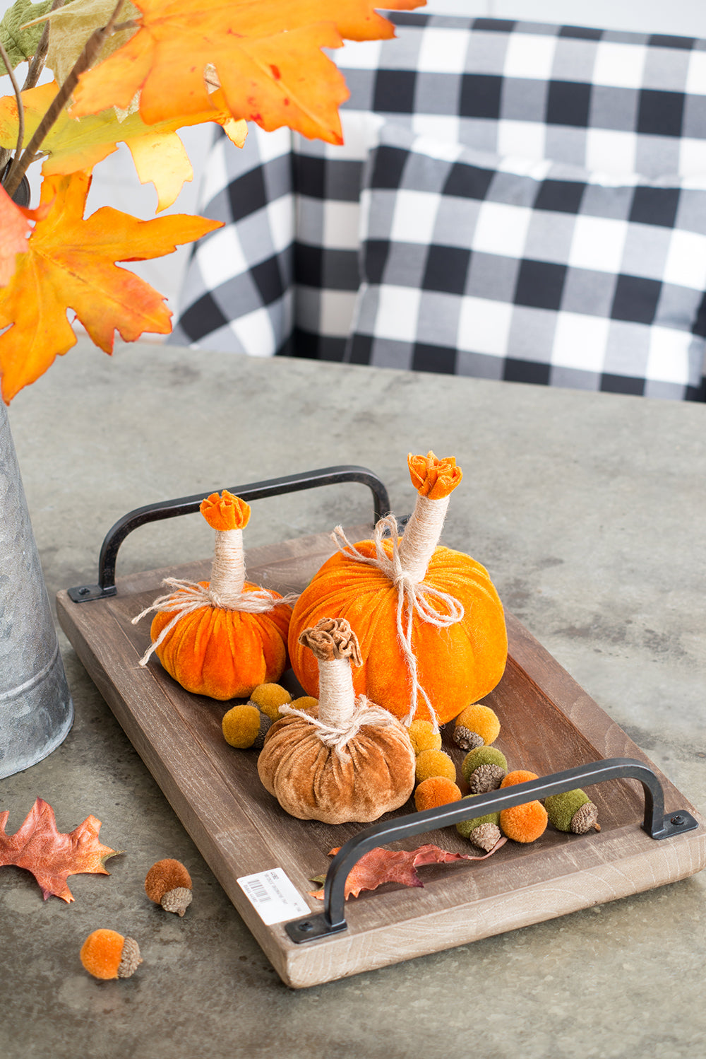 5x7" Md Pumpkin Ornament, Set of 6  for Holiday Harvest Festival Fall Festival & Thanksgiving