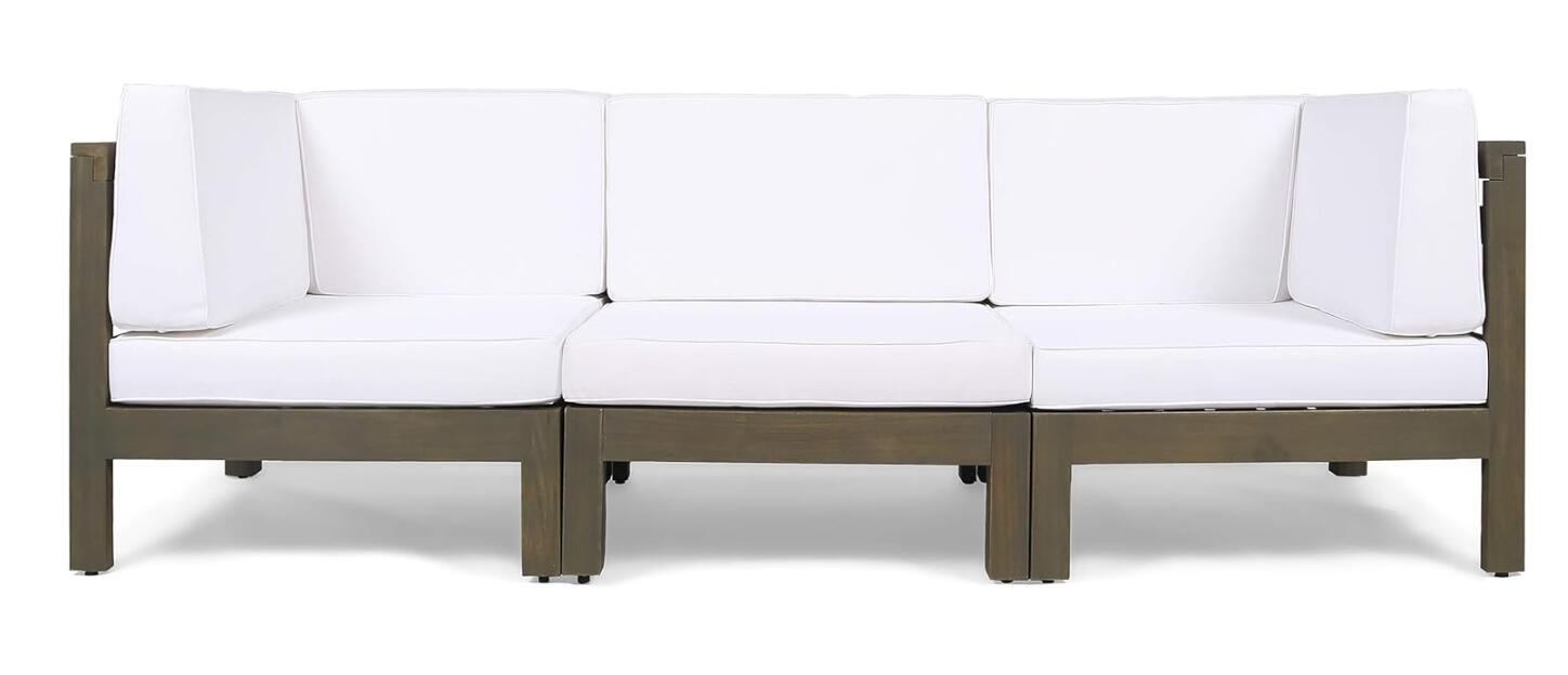 OANA - 3-PIECE SOFA SET, WHITE