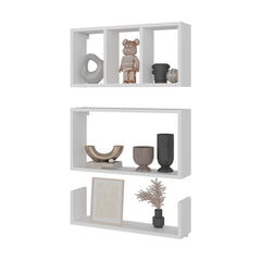 White Wall Mounted Floating Shelves