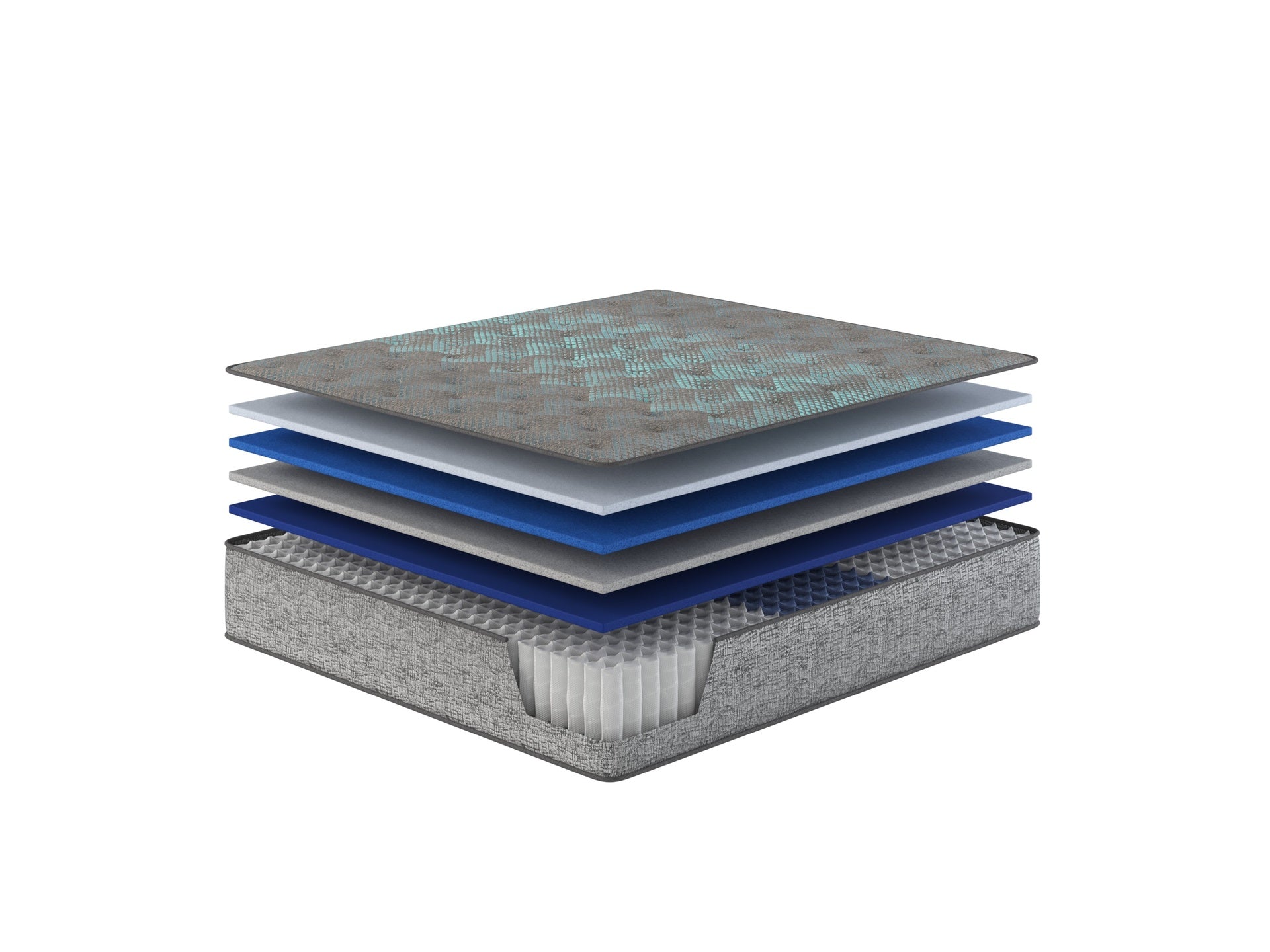Restonic Comfort Care 13" Hybrid Mattress, Individual Pocketed Coil Mattress , Firm Comfort, Twin
