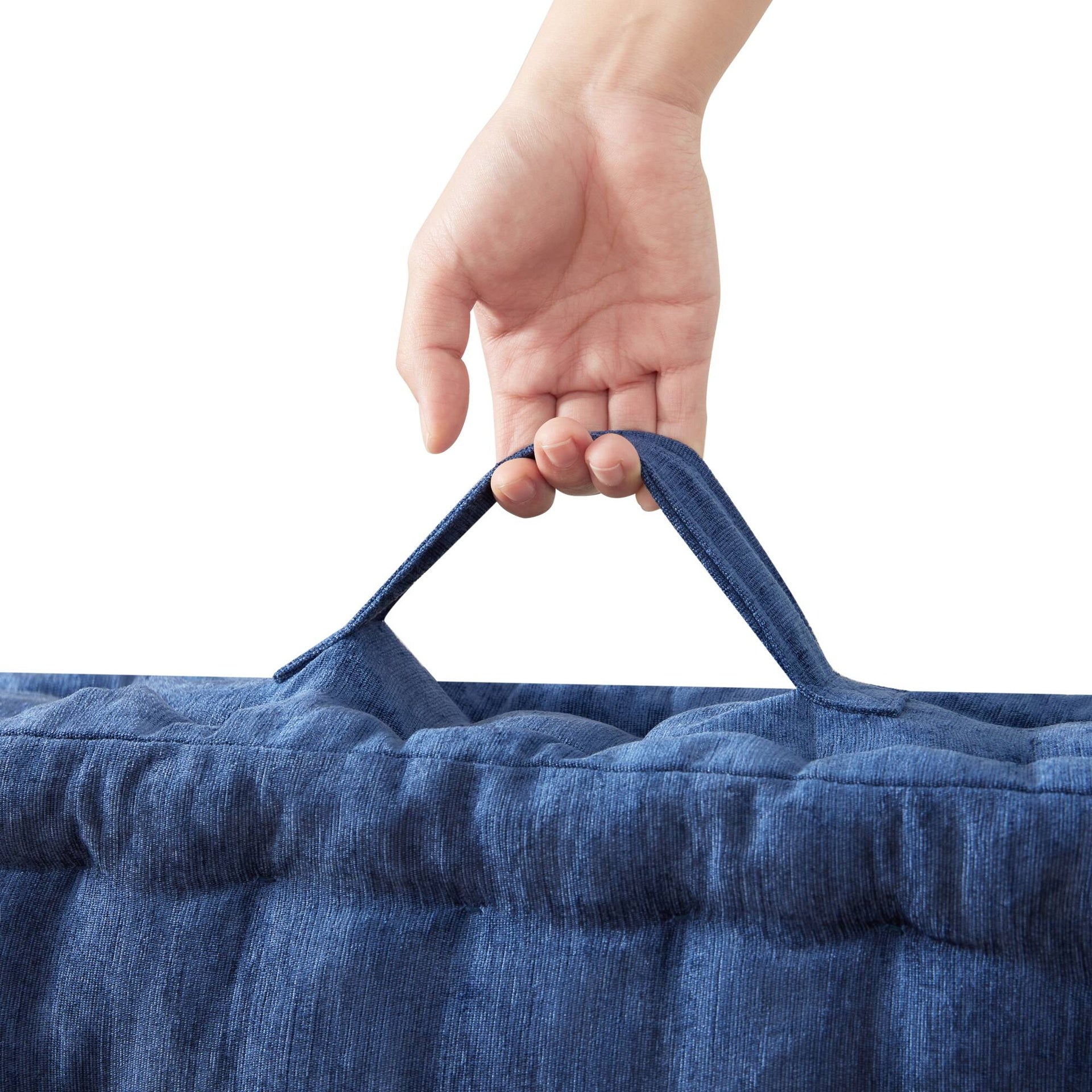 Poly Chenille Square Floor Pillow Cushion-24x24"