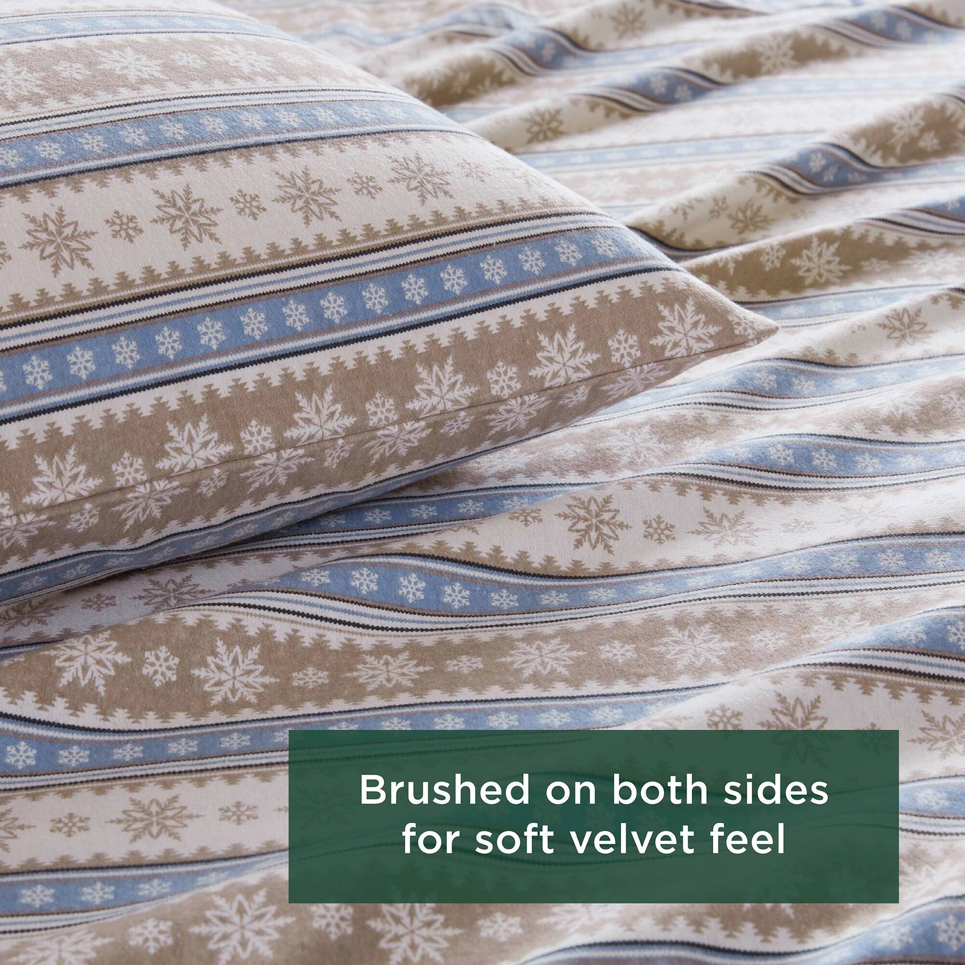 4 PCS Full Sheet Set Blue Snowflake
