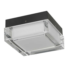 5-inch Black Integrated LED Flush Mount