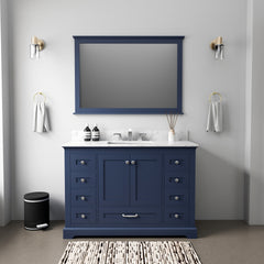 Navy Blue Single Bath Vanity 48 in. W x 22 in. D
