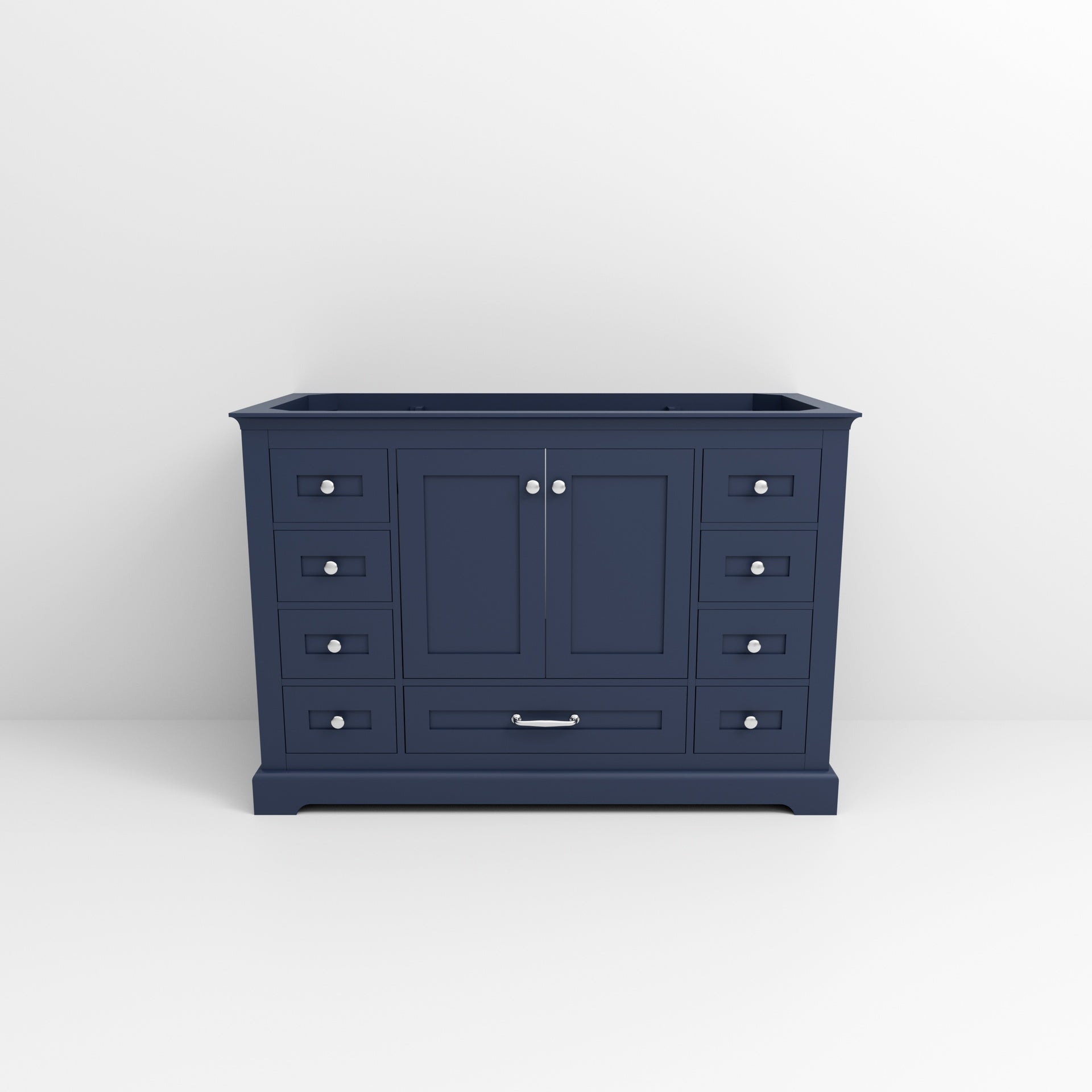 Navy Blue Single Bath Vanity 48 in. W x 22 in. D