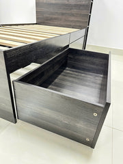 Robin Twin Storage Bed in Dark Gray