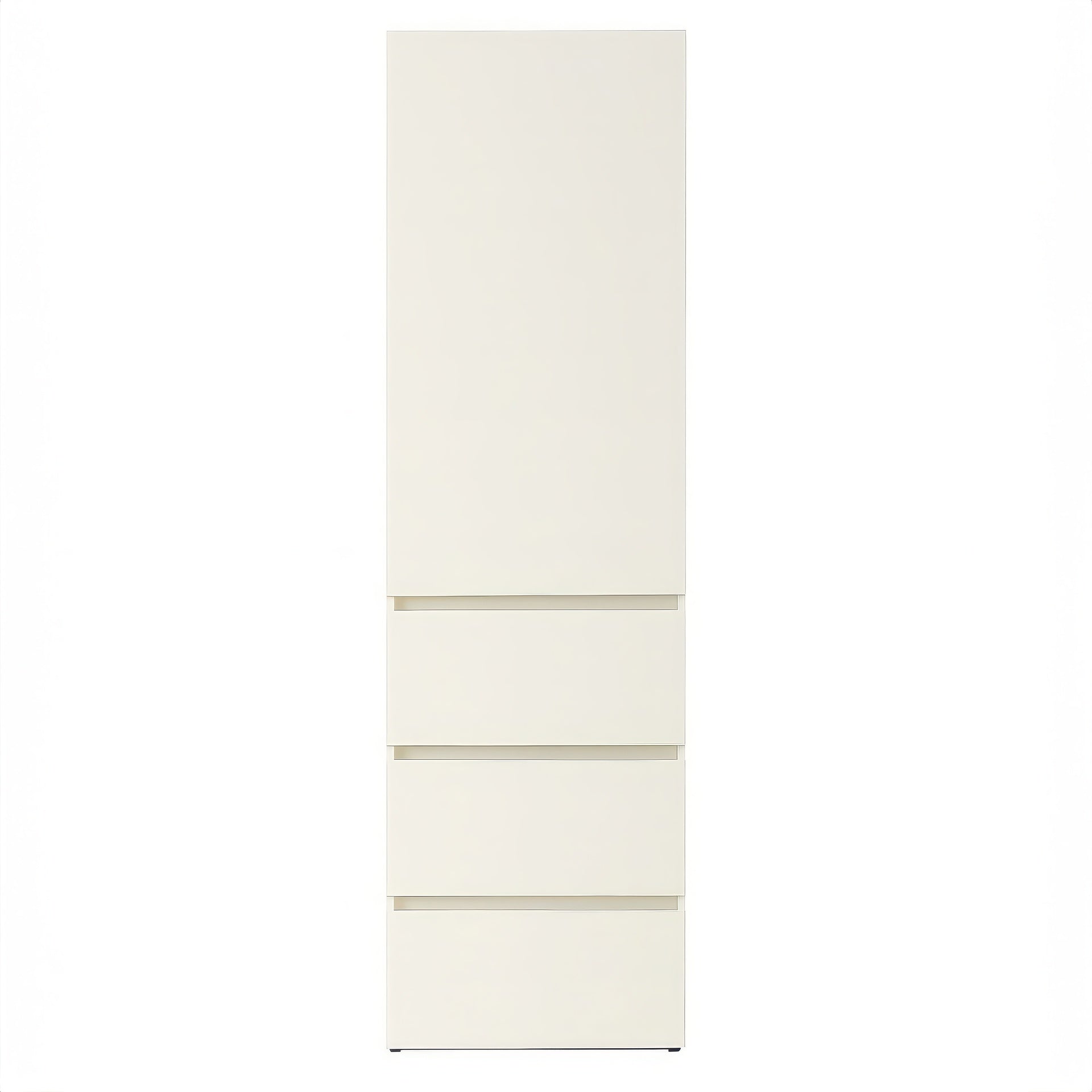 Elise Slim Modular Wood Closet Cabinet with Drawers in White