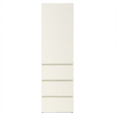 Elise Slim Modular Wood Closet Cabinet with Drawers in White