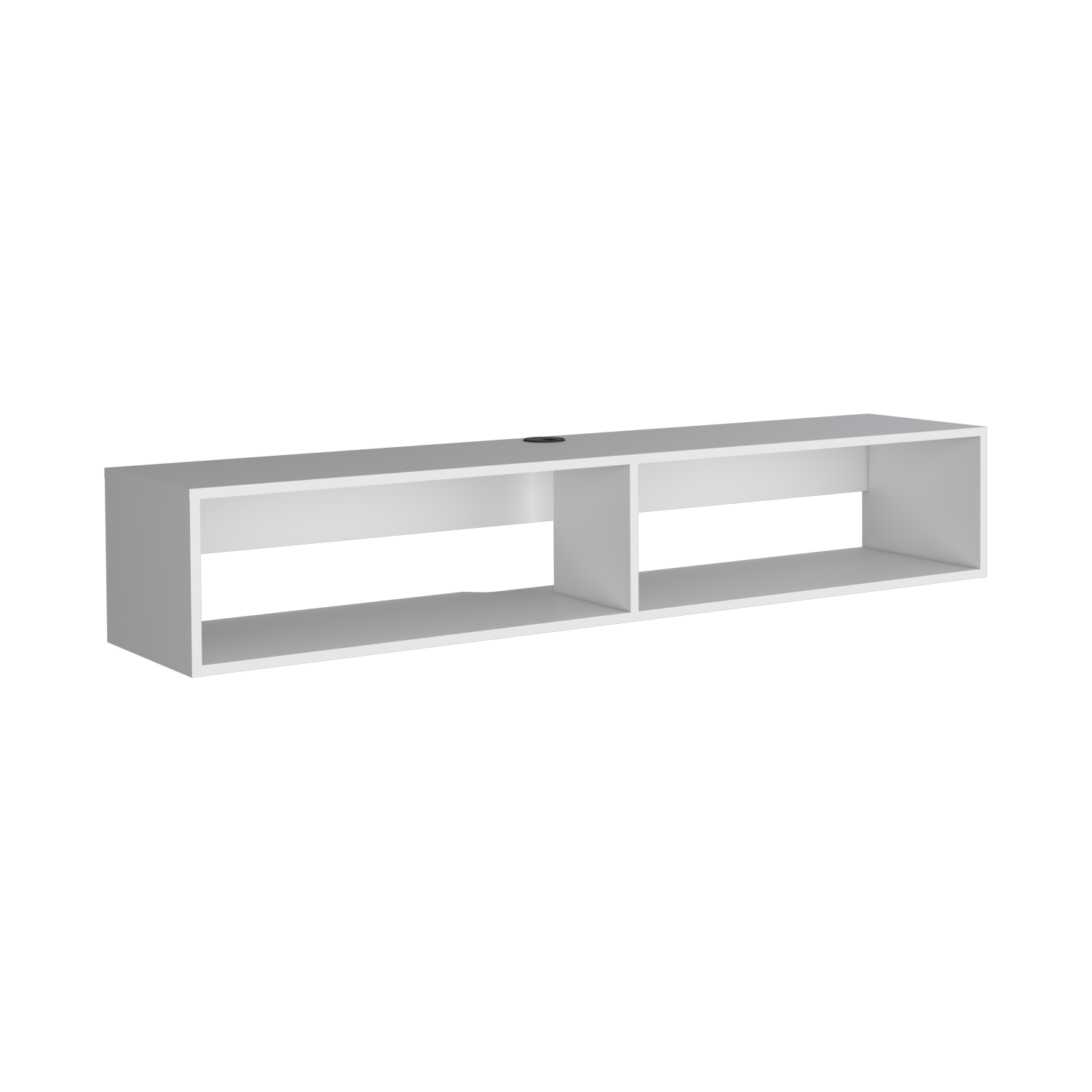 Floating Tv Stand Moore, Living Room, White